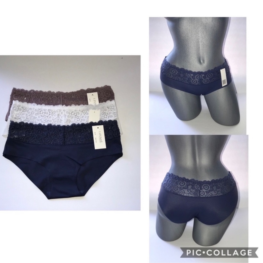 Bundle 3 pieces Lace Waistband Seamless Panties Underwear. NWT Ilys Lumie Brand